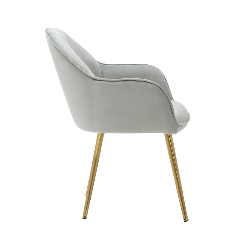 Etta Avenue™ Julian Velvet Upholstered Arm Chair & Reviews Wayfair